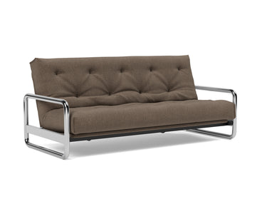 Lomira sovesofa med Classic madras i 411 Esina Cedar Brown, set skråt forfra