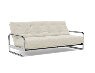 Lomira sovesofa med Spring madras i 357 Taura Off White, med ryglænet lænet tilbage