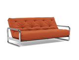 Lomira sovesofa med Classic madras i 412 Esina Rust Orange, med ryglænet lænet tilbage