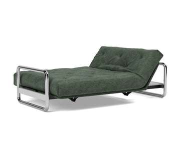 Lomira sovesofa med Classic madras i 281 Avella Pine Green, med hovedenden hævet