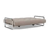 Lomira sovesofa med Classic madras i 318 Cordufine Beige, slået ud til seng
