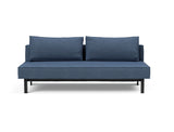 Sly sovesofa i 302 Weda Blue, set forfra