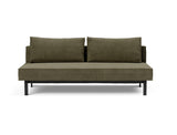 Sly sovesofa i 316 Cordufine Pine Green, set forfra