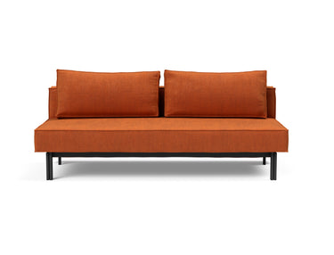Sly sovesofa i 412 Esina Rust Orange, set forfra