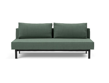 Sly sovesofa i 518 Elegance Green, set forfra