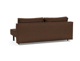 Sly sovesofa i 359 Taura Cappuccino, set skråt bagfra
