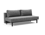 Sly sovesofa i 563 Twist Charcoal, set skråt forfra