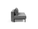 Sly sovesofa i 563 Twist Charcoal, set fra siden