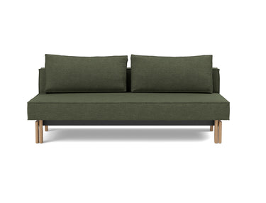 Sly Wood sovesofa i 353 Taura Forest, set forfra