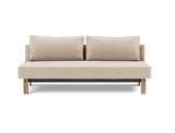 Sly Wood sovesofa i 410 Esina Almond, set forfra