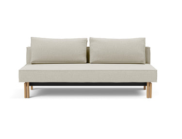 Sly Wood sovesofa i 527 Mixed Dance Natural, set forfra