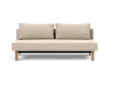 Sly Wood sovesofa i 586 Phobos Latte, set forfra