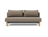 Sly Wood sovesofa i 850 Mahoga Caramel, set forfra
