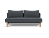 Sly Wood sovesofa i 894 Mozart Grey Bronze, set forfra