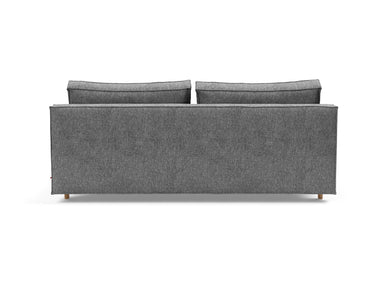 Sly Wood sovesofa i 563 Twist Charcoal, set bagfra