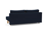 Sly Wood sovesofa i 528 Mixed Dance Blue, set skråt bagfra