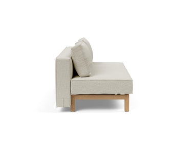 Sly Wood sovesofa i 527 Mixed Dance Natural, set fra siden