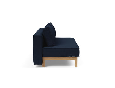 Sly Wood sovesofa i 528 Mixed Dance Blue, set fra siden