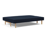 Sly Wood sovesofa i 528 Mixed Dance Blue, slået ud til seng