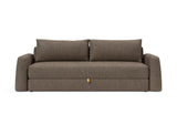 Cone sovesofa i 411 Esina Cedar Brown, set forfra