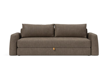 Cone sovesofa i 411 Esina Cedar Brown, set forfra