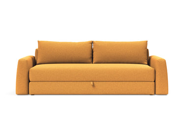Cone sovesofa i 536 Bouclé Ochre, set forfra