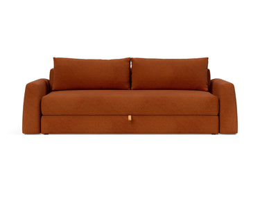 Cone sovesofa i 595 Corduroy Burnt Orange, set forfra
