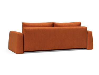 Cone sovesofa i 412 Esina Rust Orange, set skråt bagfra