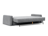 Cone sovesofa i 565 Twist Granite, slået ud til seng