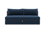 Osvald sovesofa i 414 Esina Indigo Blue, set forfra
