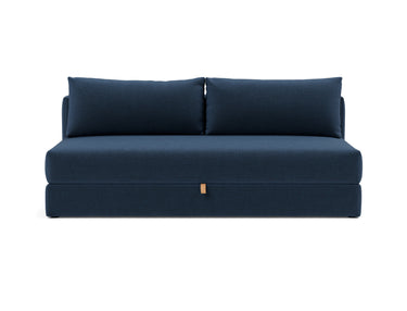 Osvald sovesofa i 414 Esina Indigo Blue, set forfra