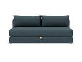 Osvald sovesofa i 851 Mahoga Dark Blue, set forfra