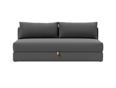 Osvald sovesofa i 852 Mahoga Seal Grey, set forfra