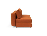 Osvald sovesofa i 412 Esina Rust, set fra siden