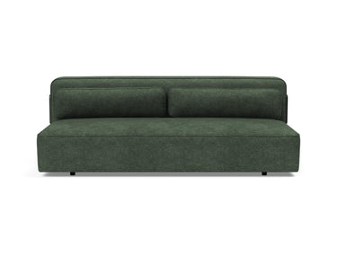 Yonata sovesofa i 281 Avella Pine Green, set forfra