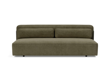 Yonata sovesofa i 316 Cordufine Pine Green, set forfra