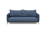 Malloy sovesofa i 302 Weda Blue, set forfra