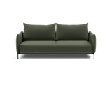 Malloy sovesofa i 413 Esina Olive Green, set forfra