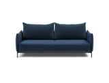 Malloy sovesofa i 414 Esina Indigo Blue, set forfra