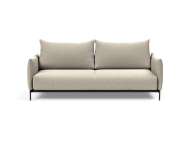 Malloy sovesofa i 539 Bouclé Beige, set forfra