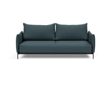 Malloy sovesofa i 851 Mahoga Dark Blue, set forfra