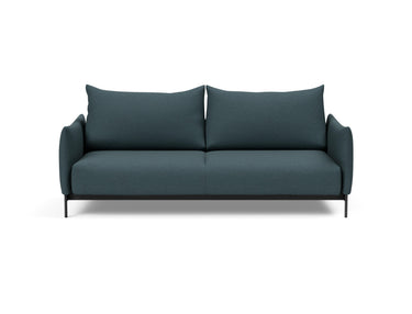 Malloy sovesofa i 851 Mahoga Dark Blue, set forfra