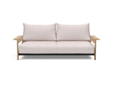 Malloy Wood sovesofa i 300 Weda Sand, set forfra