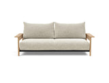Malloy Wood sovesofa i 357 Taura Off White, set forfra
