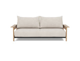 Malloy Wood sovesofa i 470 Yuveno Natural, set forfra