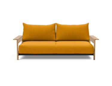 Malloy Wood sovesofa i 507 Elegance Burned Curry, set forfra