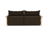 Malloy Wood sovesofa i 358 Taura Chocco, set bagfra