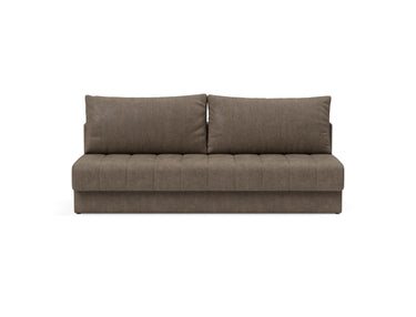 Akello sovesofa i 411 Esina Cedar Brown, set forfra