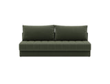Akello sovesofa i 413 Esina Olive Green, set forfra