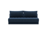 Akello sovesofa i 414 Esina Indigo Blue, set forfra